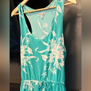 Floral Teal Jumpsuit